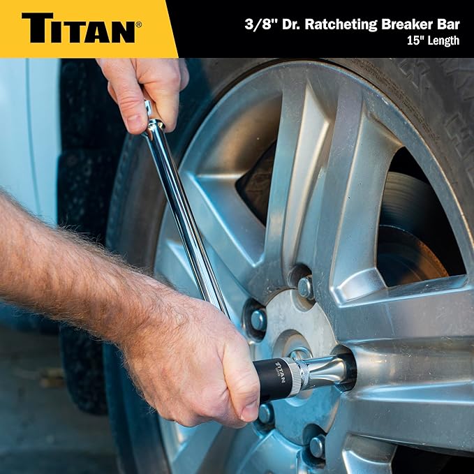 Titan 12015 3/8" Drive 15" Ratcheting Breaker Bar