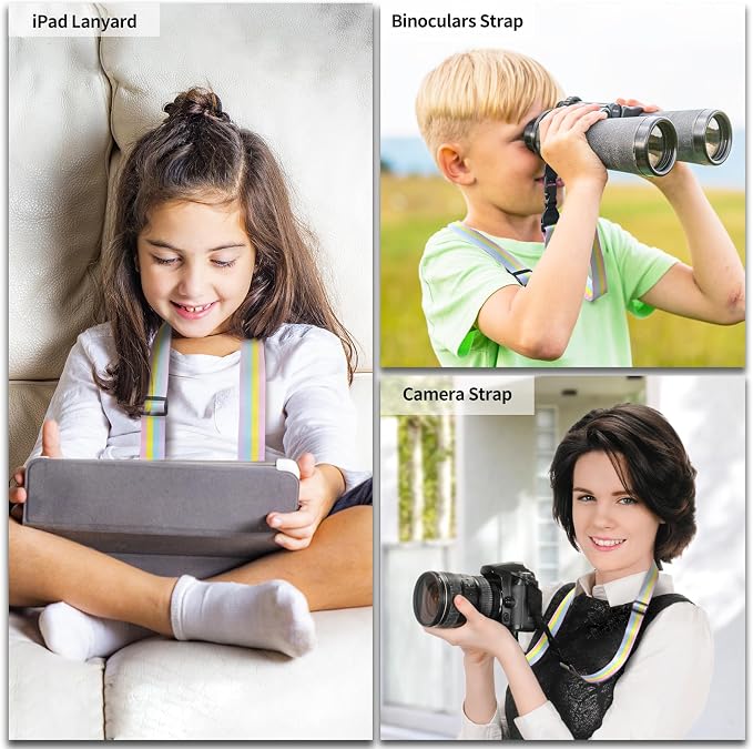 FIEIL 5 Pack Adjustable Shoulder Strap, Nylon Camera Strap, Comfortable Neck