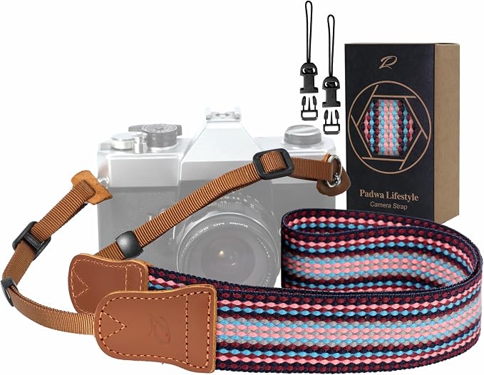 Padwa Lifestyle Striped Purple Camera Strap