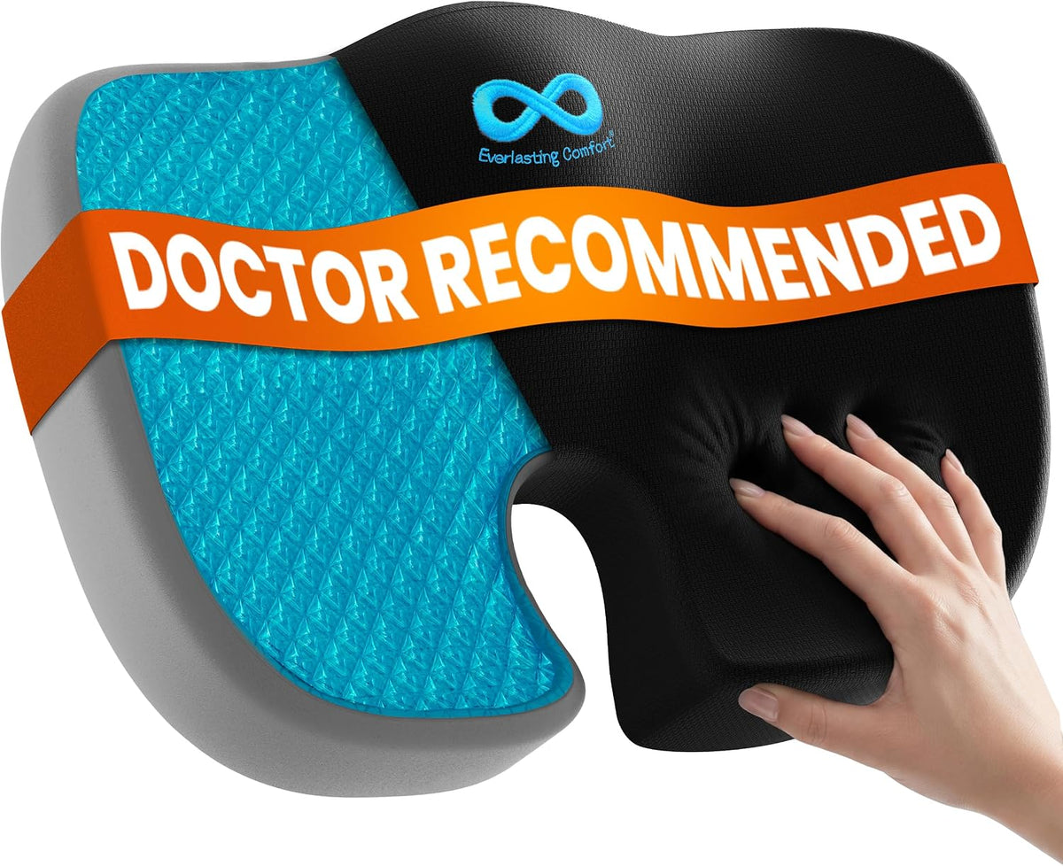Everlasting Comfort Car Seat Cushions - Memory Foam Soft Car Cushions for Long Car Trips - Car Seat Cushions for Driving - Ergonomic Car Seats - Car Seats & Truck Seats