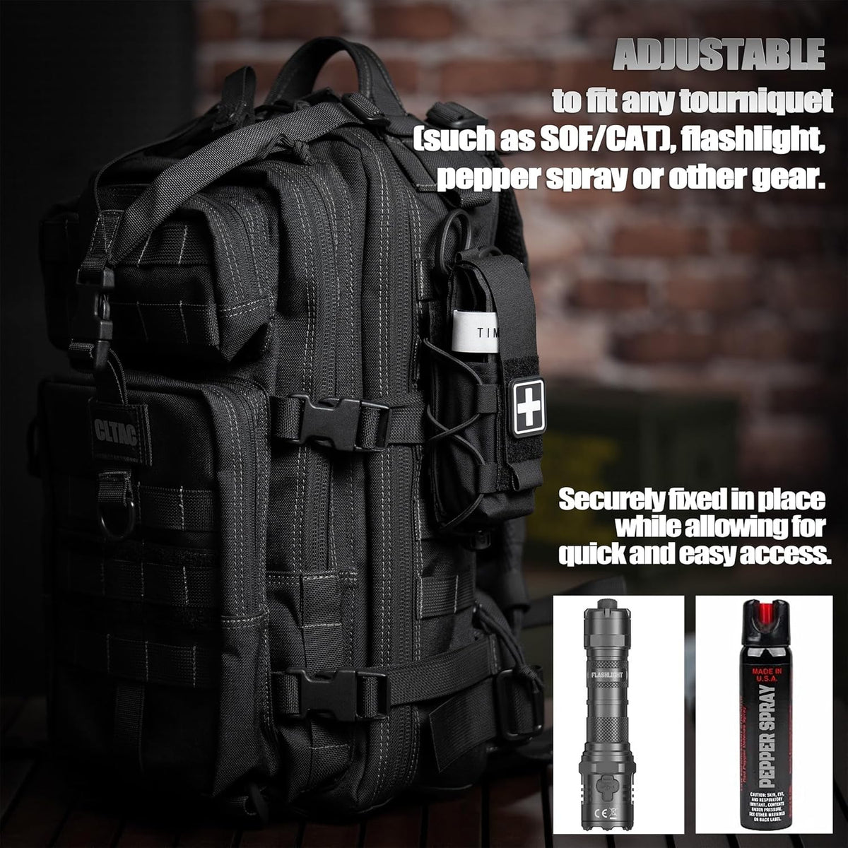 Tactical Tourniquet Holder - Adjustable Molle Pouch for Belt & Vest | Scissor Holster & Utility Tool Storage