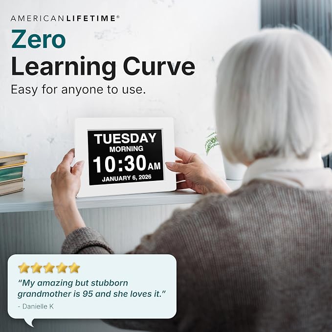 American Lifetime New 2026 Dementia Clock Large