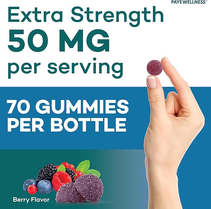 Zinc Gummies 50 mg, Daily Support, Immune System*, Enzyme Functions*, Natural Energy* - 140 Gummies, 70 Day Supply (2-Pack)