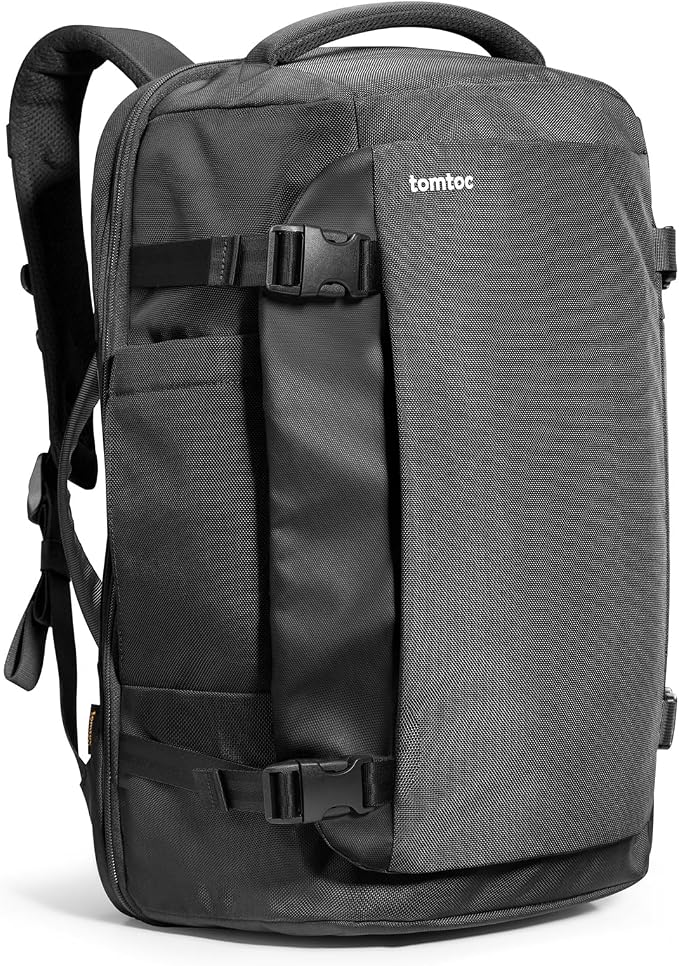 tomtoc Travel Backpack 40L, TSA Friendly Flight Approved Carry-on Luggage Hand