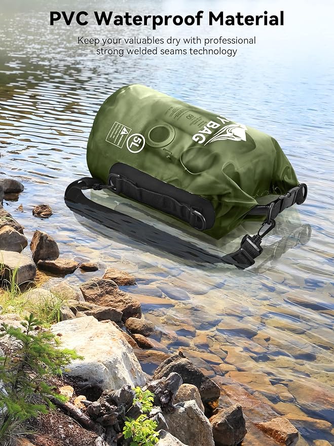 HEETA Dry Bag Waterproof for Women Men, 5L/10L/20L/30L/40L Roll Top Lightweight