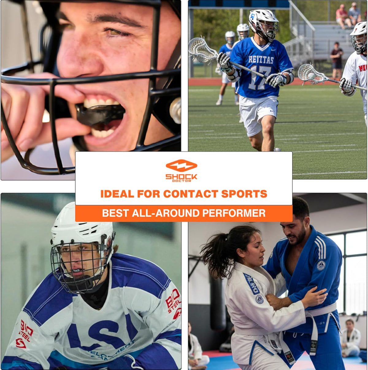 Shock Doctor Mouth Guard - Gel Max Heavy Duty Protection for Sports | Custom Fit for Adult & Youth