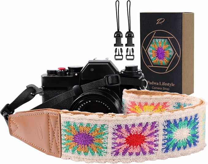 Padwa Lifestyle White Crochet Camera Strap