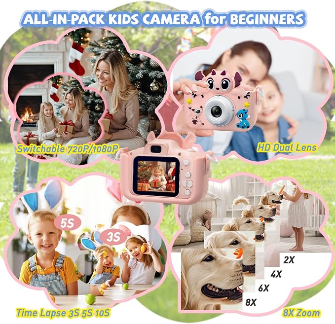 Kids Camera Toddler Digital Camera Little Girls Toy Camera