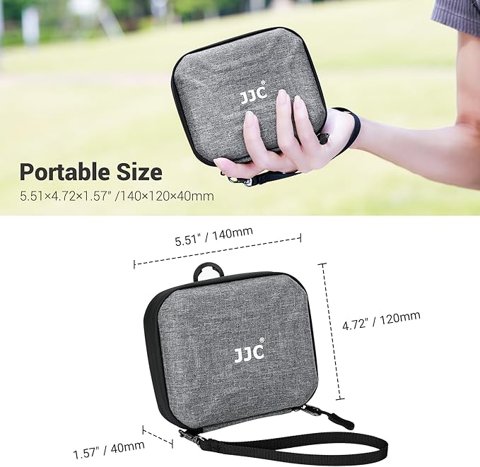 JJC Hard Lens Filter Pouch, 4-Pocket Filter Case