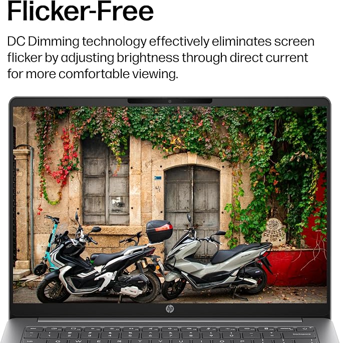 HP OmniBook 3 14 inch Next Gen AI PC, 2K Display, Snapdragon X X1-26-100, 16 GB RAM, 256 GB SSD, Qualcomm Adreno GPU, Windows 11 Home, Nouvelle Silver, 14-hz0288nr