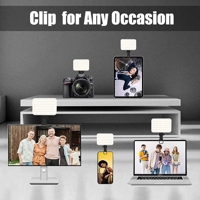 Selfie Light - BANSINE USB-Rechargeable LED Phone Light - Portable Photo Light