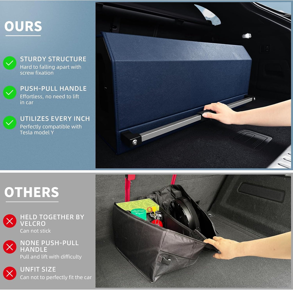Leather Trunk Organizer for SUV, Car Trunk Organizers and Storage