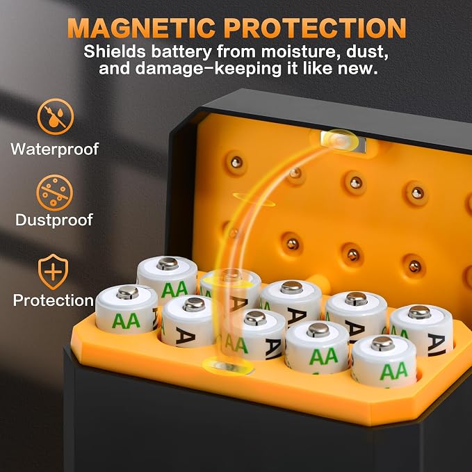 10-Pack Rechargeable AA Batteries Lithium