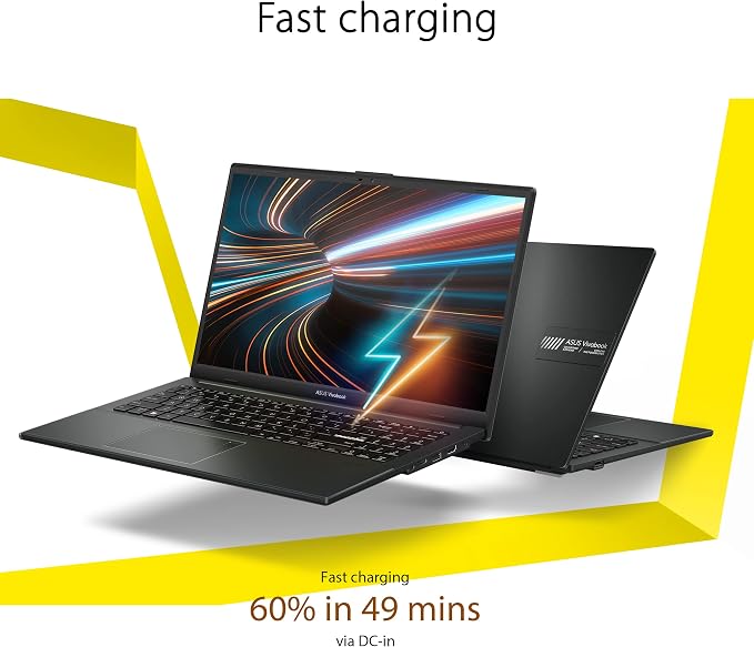 ASUS 2023 Vivobook Go 15 Laptop, 15.6" FHD Display, AMD Ryzen 5 7520U Processor, 8GB RAM, 512GB SSD, Windows 11 Home, Mixed Black, E1504FA-AS52