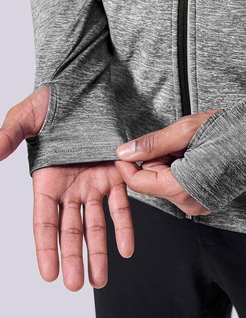 Liberty Imports Men's Zip-Up Hoodies - Lightweight Fleece with Zipper Pockets | 2-Pack Activewear