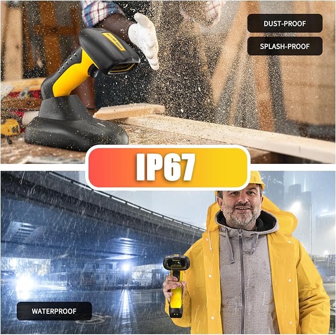 NETUM Upgraded QR Industrial Bluetooth Barcode Scanner