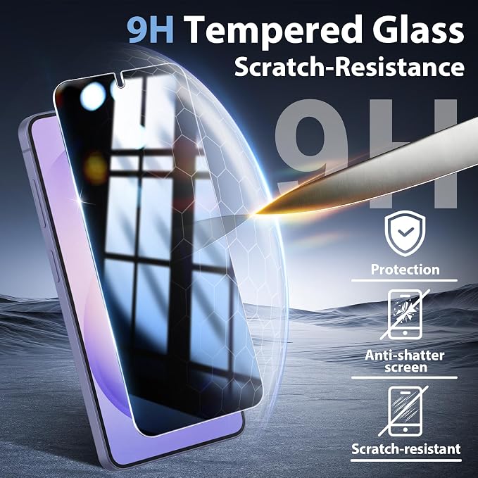 2+2 Pack for Galaxy S26 Privacy Screen Protector and Lens Protector, Ultrasonic