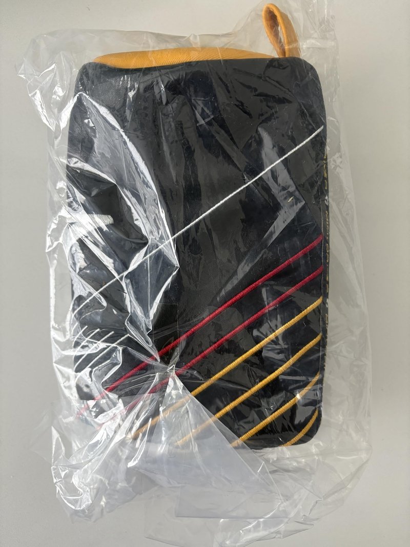 TaylorMade R7 Quad Mini Driver Headcover, Black with Red and Yellow Stripes, Golf Club Cover