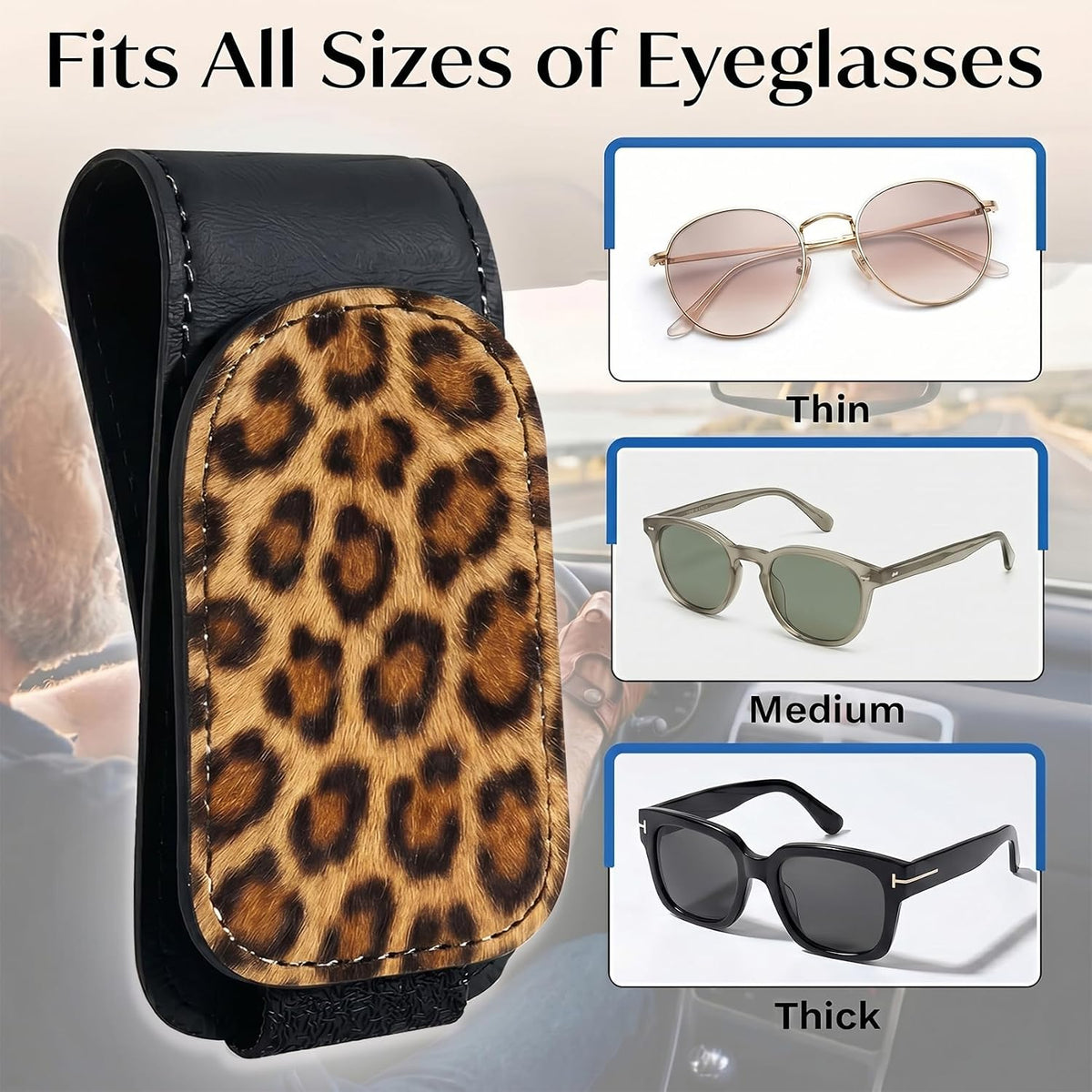 Horse Car Sunglasses Holder Universal Magnetic Visor Accessories