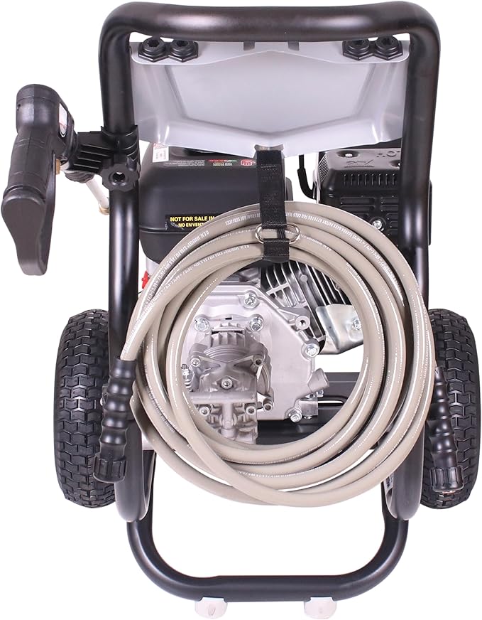 Simpson 3400 PSI Gas Pressure Washer, 2.5 GPM Residential Power Washer, Cold Water, 25' Hose, Clean Machine, 49-State Compliant (CM61083)