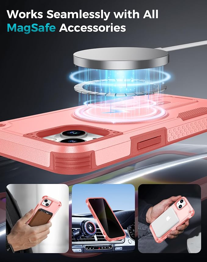 Goton for iPhone 14 Case with Privacy Tempered Glass Screen Protector & Camera