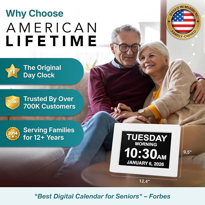 American Lifetime New 2026 Dementia Clock Large