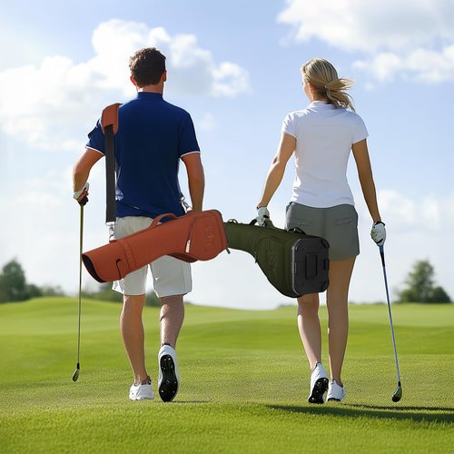 Lightweight Golf Club Bag, Golf Travel Bag for 7-8 Golf Clubs, Waterproof Small Golf Bag for Men/Women, with Adjustable Shoulder Strap