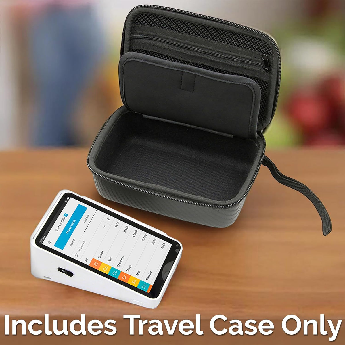 CASEMATIX Travel Carry Case Compatible with Square Terminal POS System Reader, Will Not Fit Paper or Accessories, Case Only