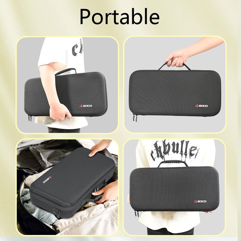 RLSOCO Pickleball Paddles Case Holds 2 Rackets and 4 Ball - Hard Protective Bag Fits for Selkirk Sport/Warping Point and All Pickleball Paddle Shapes and Sizes (Case Only)