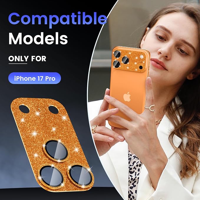 Tensea for iPhone 17 Pro Camera Lens Protector, Metal Aluminum Alloy Tempered