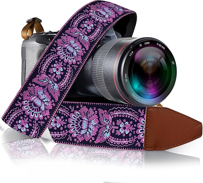 Art Tribute Camera Strap For Photographers Padded Universal Fit Neck Shoulder &