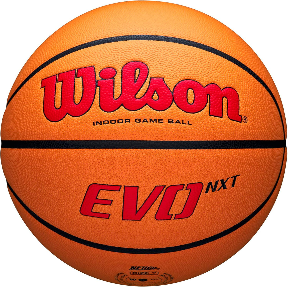 WILSON NCAA Evo NXT Official Indoor Game Basketball - Available in Sizes 6 & 7