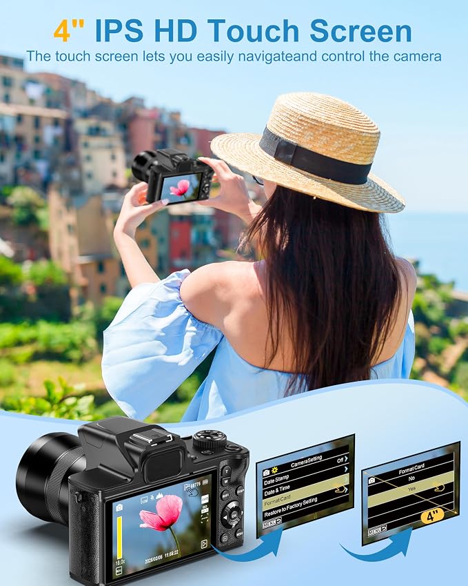 True 4K Digital Camera for Photography