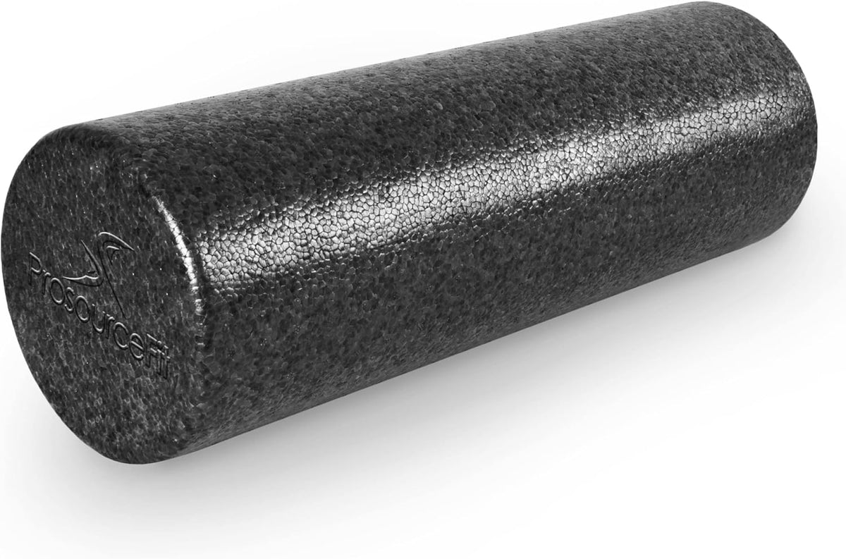 ProsourceFit Foam Roller - 18-Inch Firm Full Body Massage Tool for Yoga & Post-Workout Recovery | Black