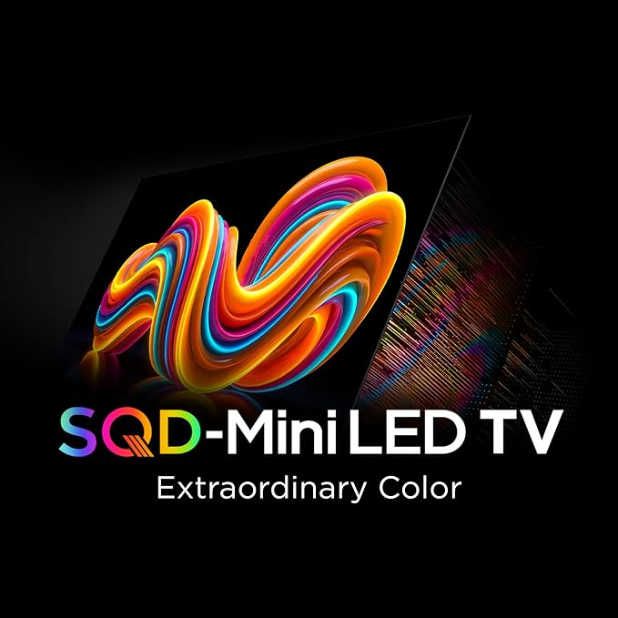 TCL 85 Inch Class QM7L Series | SQD-Mini-LED QLED Smart TV | 85QM7L, 2026 Model | 144Hz | Ultimate Color Ultra Brightness & Contrast | Google AI Bang & Olufsen | Voice Gaming Streaming Television