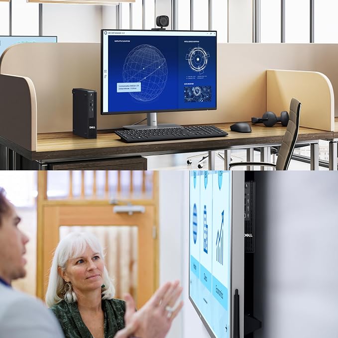 Dell OptiPlex MFF 7000 Mini Desktop Computer 16GB DDR5 RAM, 256GB PCIe SSD | Compact for Office & Workspace, 2026 Copilot AI, WiFi 6E, Triple Monitor Support, Windows 11 Pro