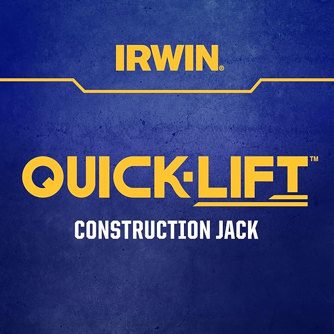 IRWIN Quick-Lift Construction Jack, Hand Lifting Jack Tool, Multifunctional, Lift up to 10" and Capacity 330 lbs (IRHT83100)