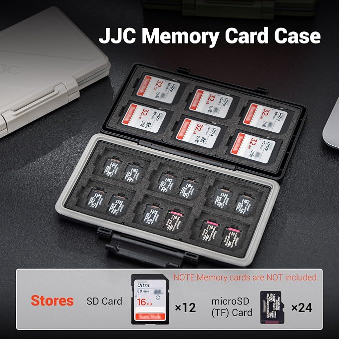 Green 36 Slots Memory Card Case Water-Resistant Anti-Shock Memory Card Wallet