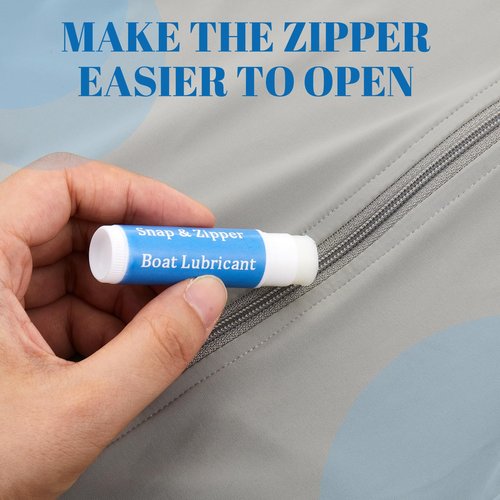 Fiada 12 Pcs Snap and Zipper Lubricant, Wax Marine Lube Maintenance Supplies for Boat Vinyl Panels, Canvas, Bimini, Backpacks, Jackets, Wetsuit, Drysuit