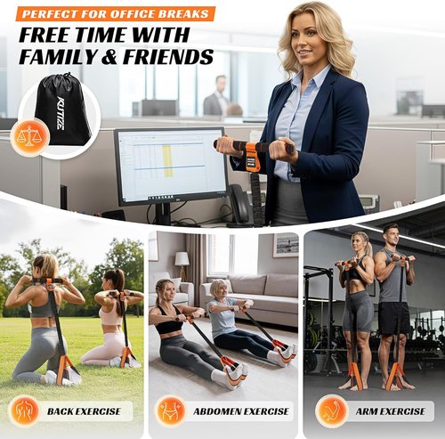 KUTIZE Multifunction Resistance Band - Upgraded Exercise Equipment for Full-Body Workouts | Soft Foot Pedal