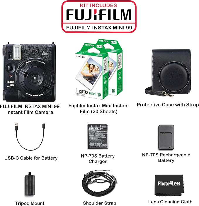 Fujifilm Instax Mini 99 Instant Film Camera Bundle