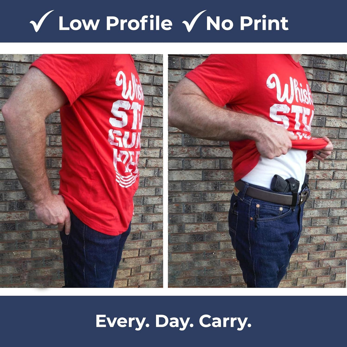 Skiennix Universal IWB Holster - Concealed Carry Inside The Waistband | Flexible Neoprene for S&W M&P Shield 9/40, 1911, XDS, Taurus, Glock