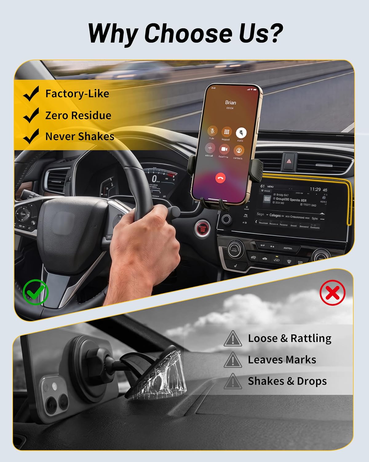 Car Phone Holder for 2017-2022 Honda CRV, 2020 2021 Honda CR-V Accessories