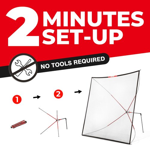 Golf Practice Net Hitting Netting for Backyard Portable Driving Range Golf Cage Indoor Golf Net 10' X 10'