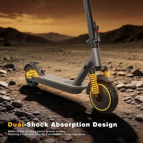 NAVIC Electric Scooter for Adults - Top Speed 22 MPH | Long Range Up to 28 Miles | Dual Suspension & APP Control