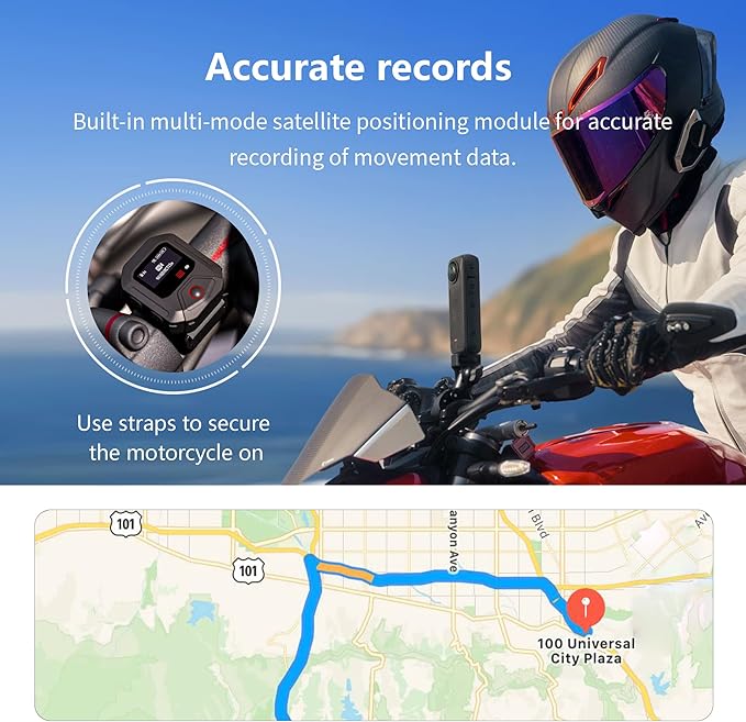 GPS Remote Control for Insta360 X5/X4/X4 Air X3/Go 3S/ACE pro 2/ACE Pro/ONE X2