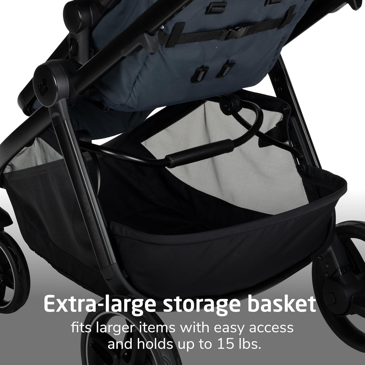 Maxi-Cosi Zelia Pro 5-in-1 Travel System with Mico Pro Infant Car Seat and Baby Stroller Combo, Reversible Seat, Large Wheels, Adjustable Handle, Newborn to Toddler, Lightweight, Seascape