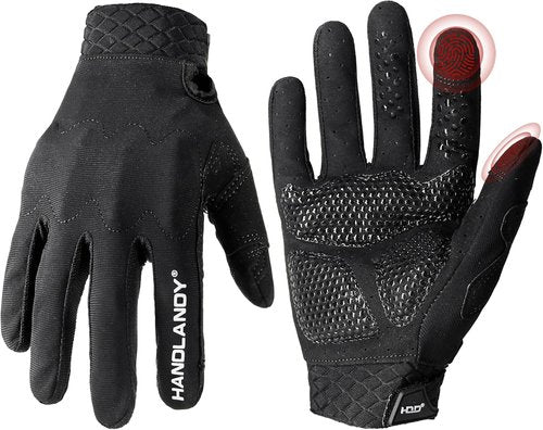 HANDLANDY Motorcycle Gloves - Breathable Touchscreen Gloves for Riding, Cycling & Climbing | Unisex Design