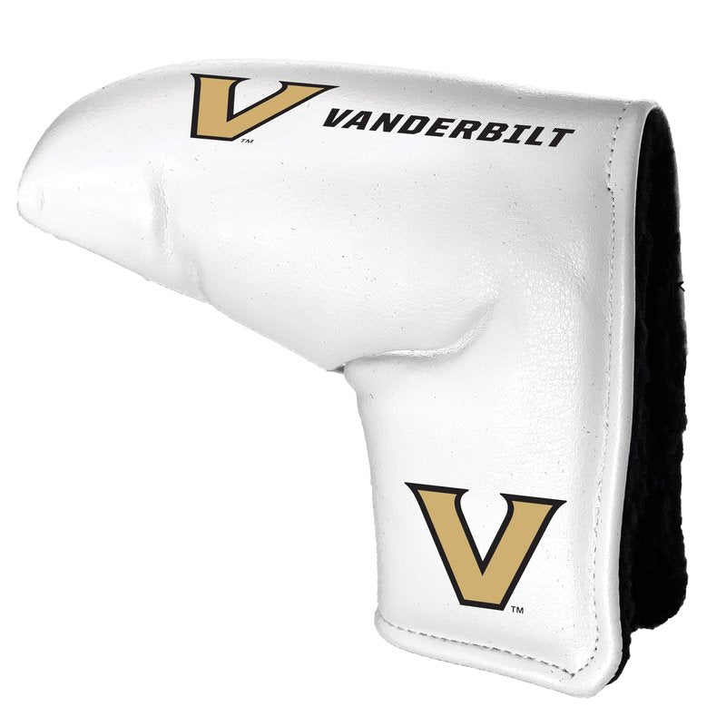 Team Golf NCAA Vanderbilt Tour Blade Putter Cover (White), Fits Most Blade Putters, Scotty Cameron, Taylormade, Odyssey, Titleist, Ping, Callaway