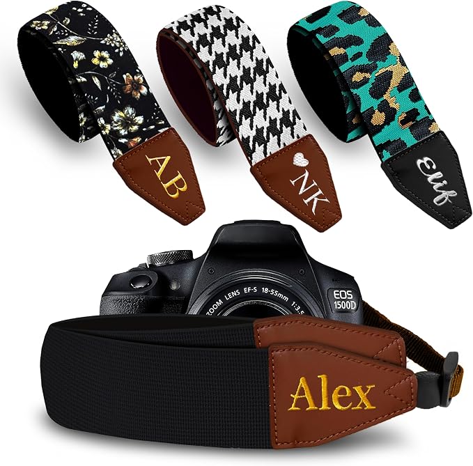 Art Tribute Custom Black Camera Strap